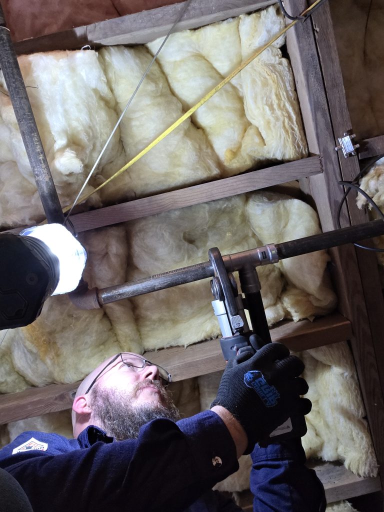 Barn Cat Mechanical gas line installation hero
